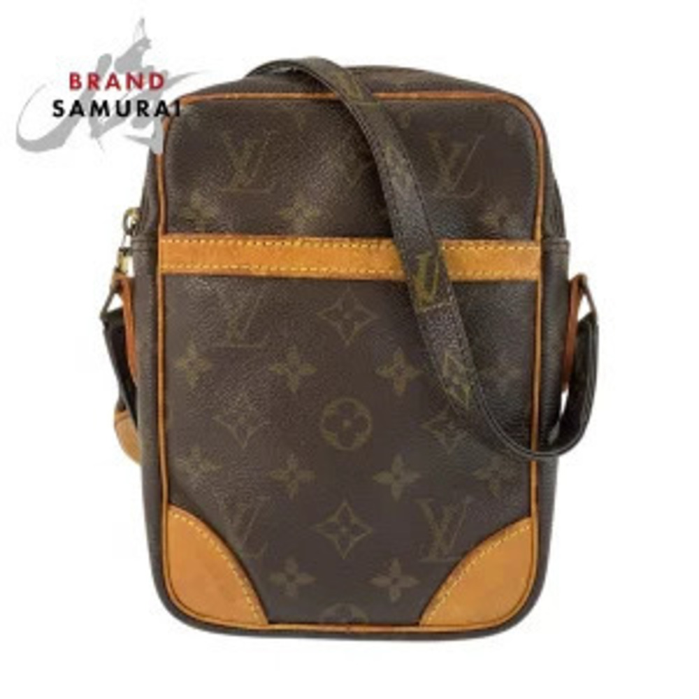 Louis Vuitton Monogram Danube Brown Leather Shoulder Bag Pouch